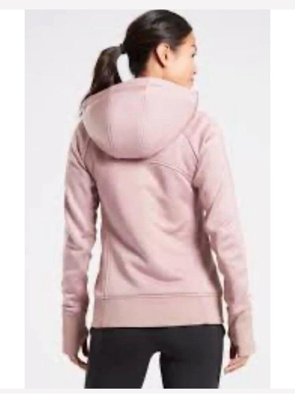 Athleta Triumph Luxe Shine Hoodie Jacket in Dogwood Mauve
